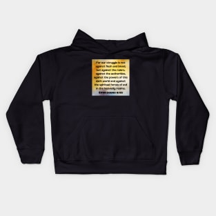 Bible Verse Ephesians 6:12 Kids Hoodie